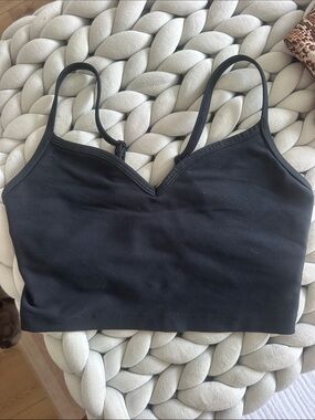 Simply Jules Bandier Black V-Neck Crop Bra
